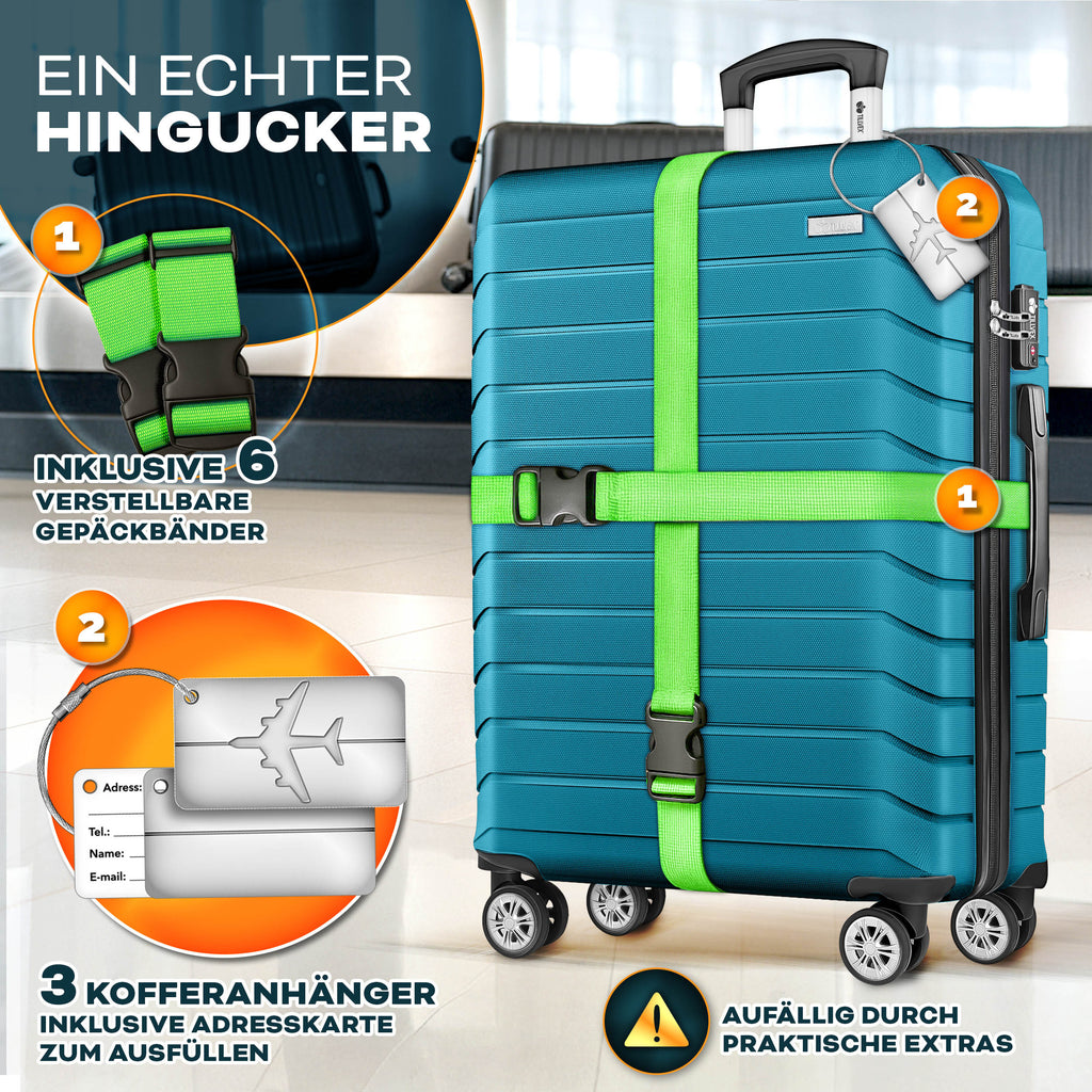 Reisekoffer, mit TSA-Schloss für Alltag und Freizeit – Detailansicht 55