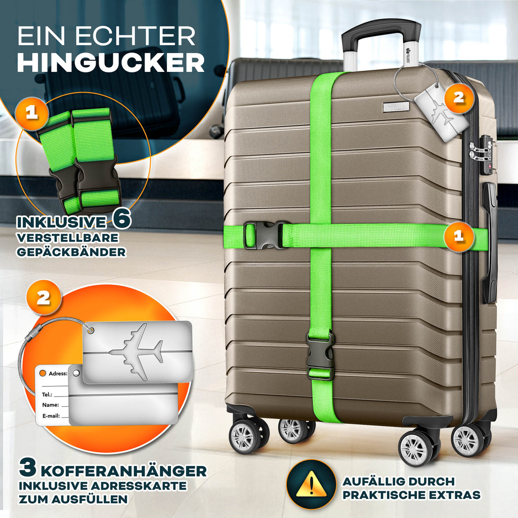 Reisekoffer, mit TSA-Schloss für Alltag und Freizeit – Detailansicht 63