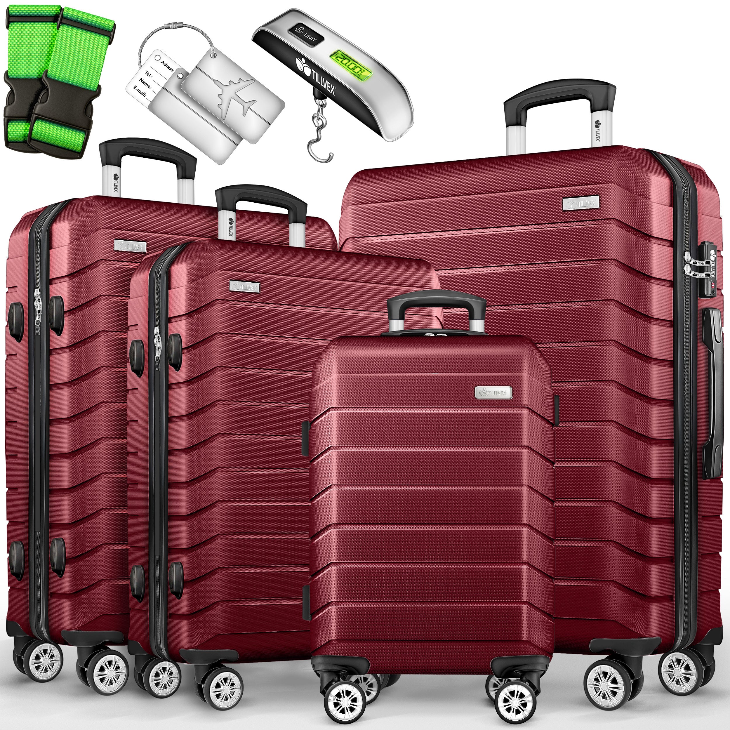 Reisekoffer, mit TSA-Schloss für Alltag und Freizeit – Detailansicht 64