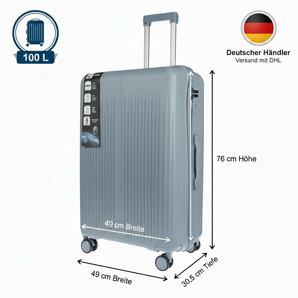 Reisekoffer, Schwarz für Alltag – Detailansicht 29