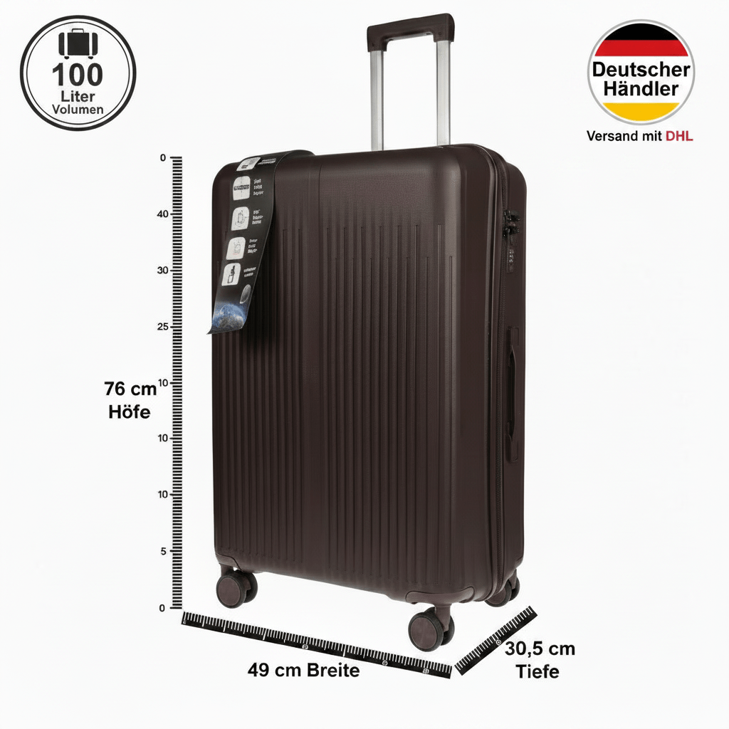 Reisekoffer, Schwarz für Alltag – Detailansicht 60