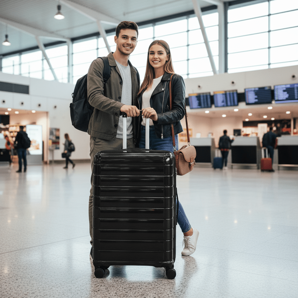 Reisekoffer, Schwarz für Alltag – Detailansicht 73