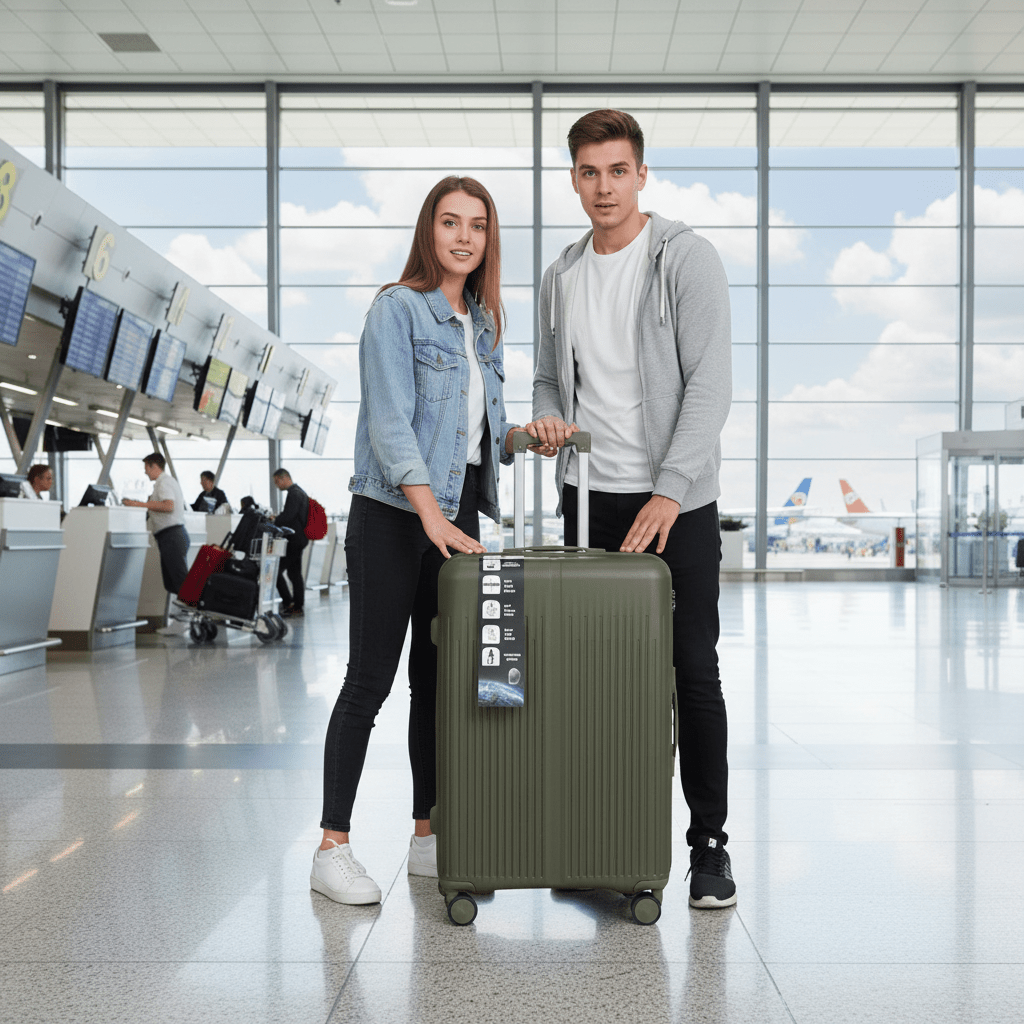 Reisekoffer, Schwarz für Alltag – Detailansicht 80