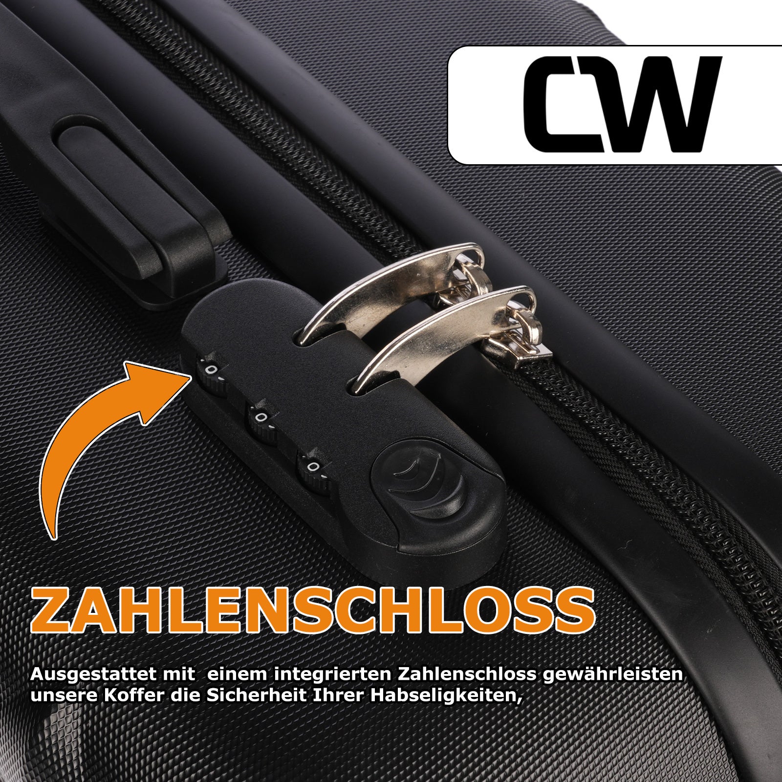 Reisekoffer, Schwarz für Alltag – Detailansicht 90