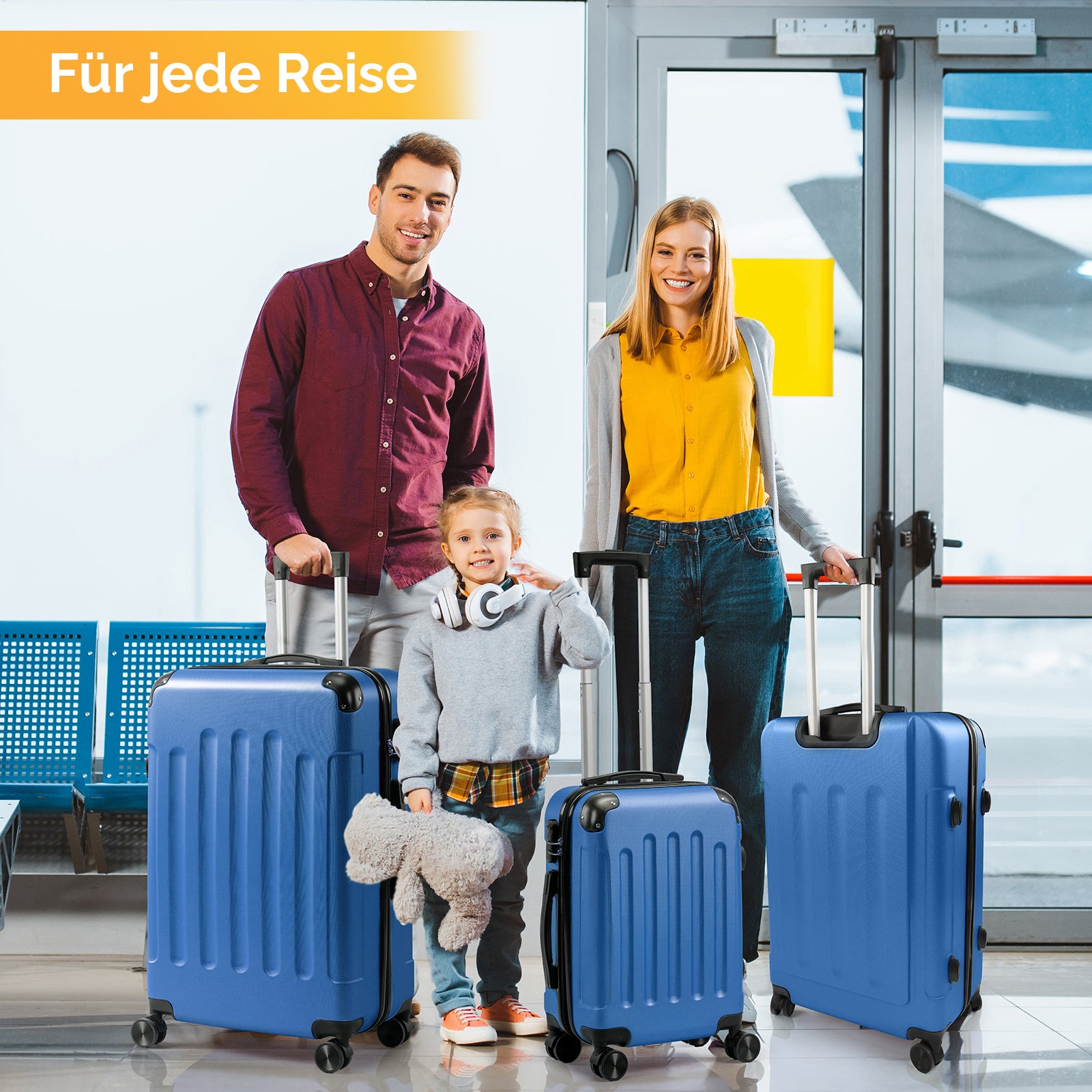 Reisekoffer, Schwarz für Alltag und Camping – Detailansicht 15