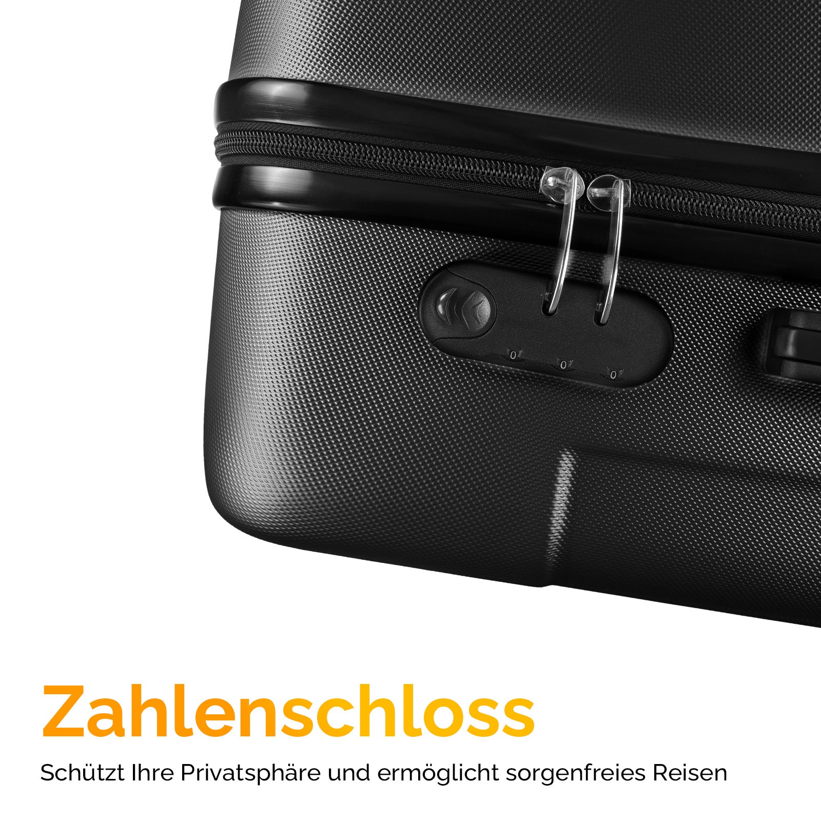 Reisekoffer, Schwarz für Alltag und Camping – Detailansicht 19
