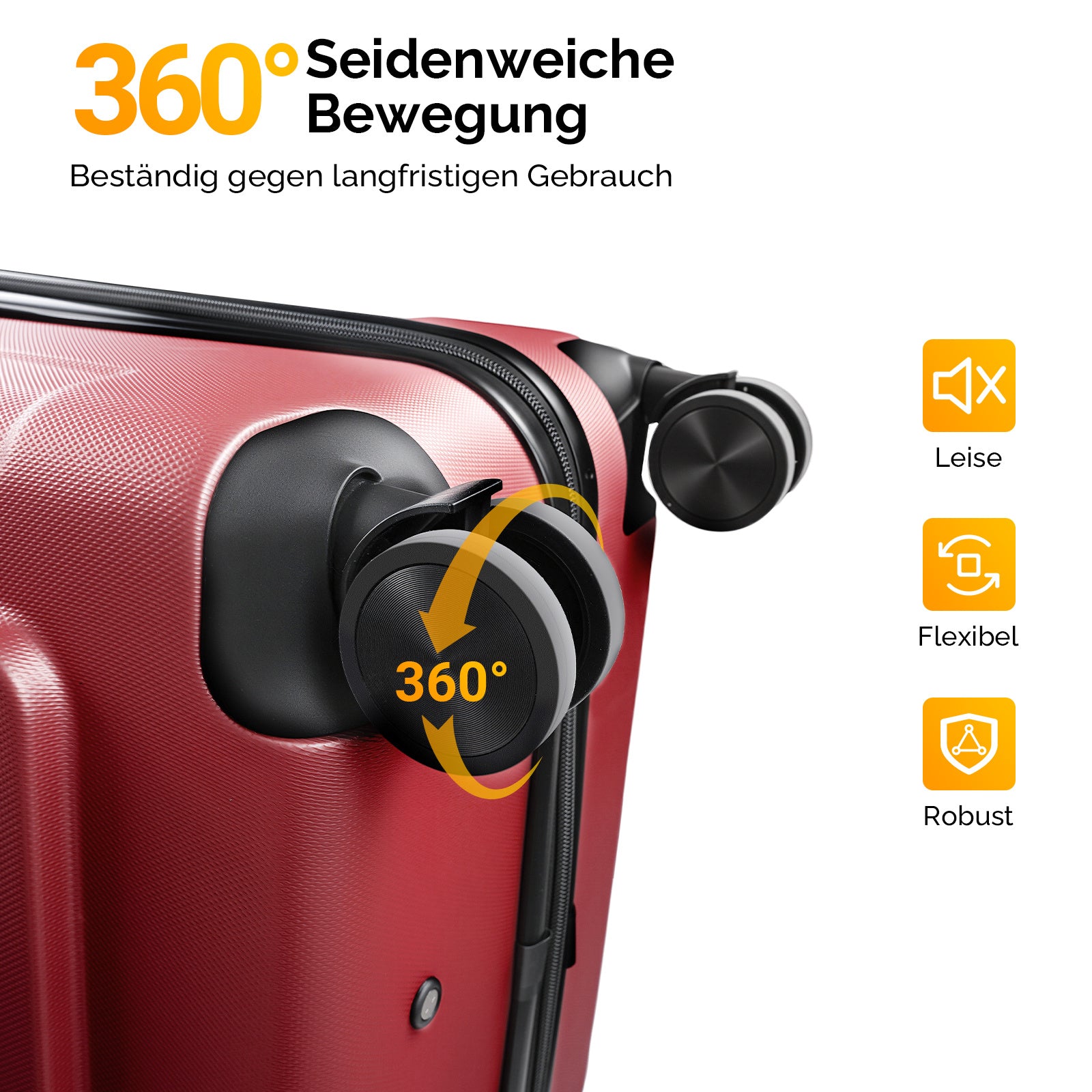 Reisekoffer, Schwarz für Alltag und Camping – Detailansicht 25