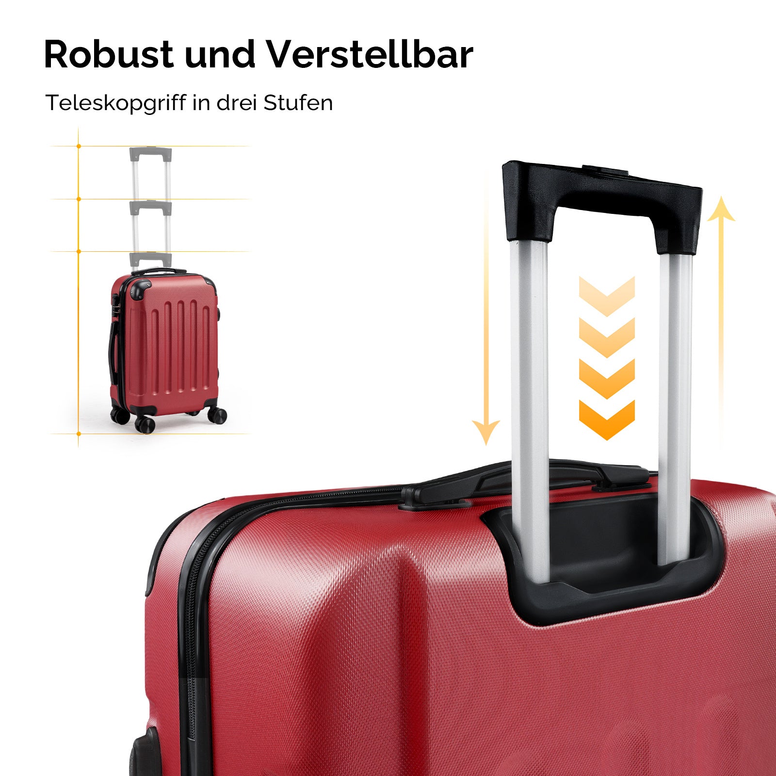 Reisekoffer, Schwarz für Alltag und Camping – Detailansicht 29