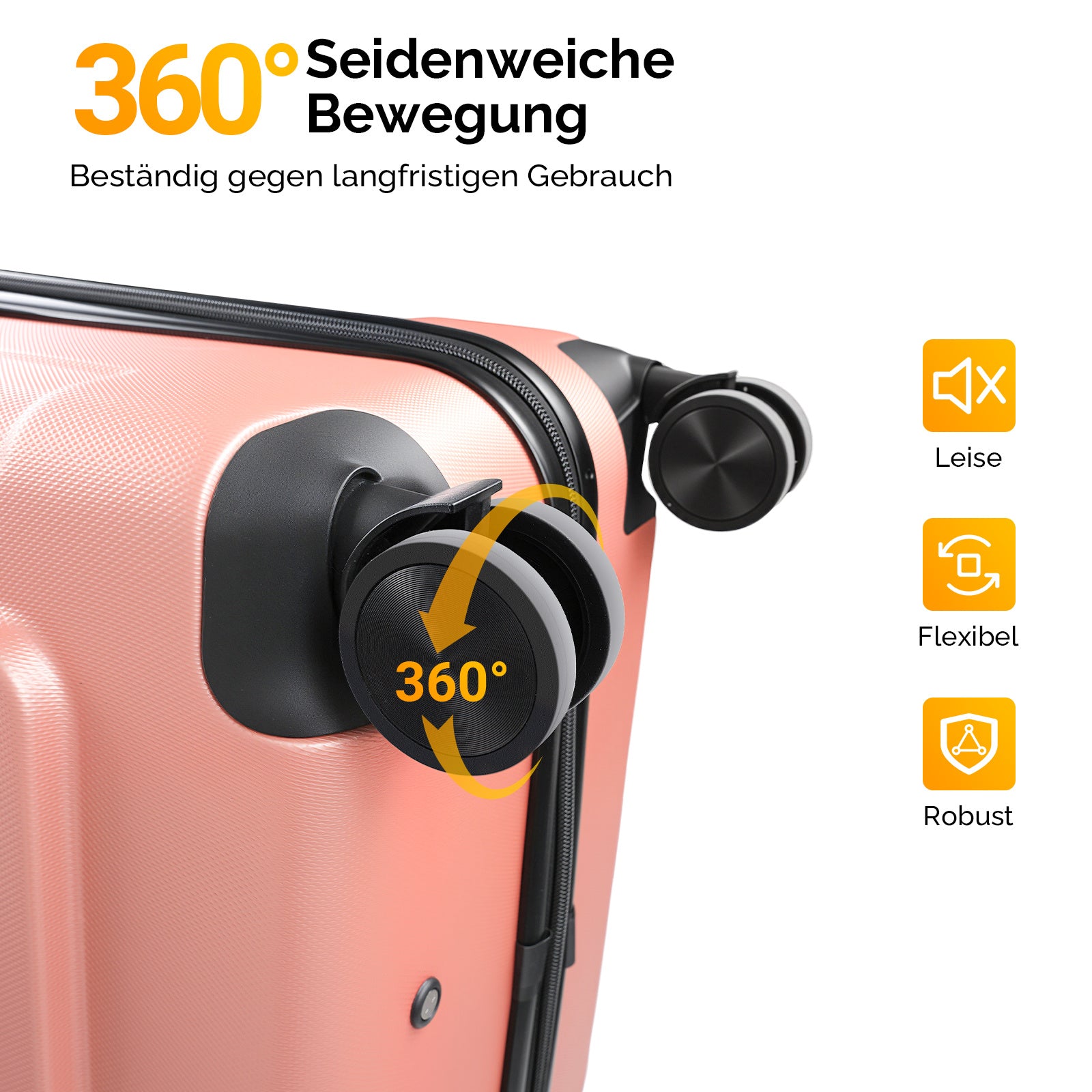 Reisekoffer, Schwarz für Alltag und Camping – Detailansicht 34