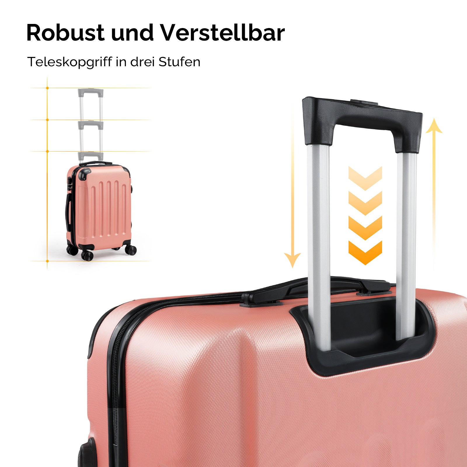 Reisekoffer, Schwarz für Alltag und Camping – Detailansicht 38