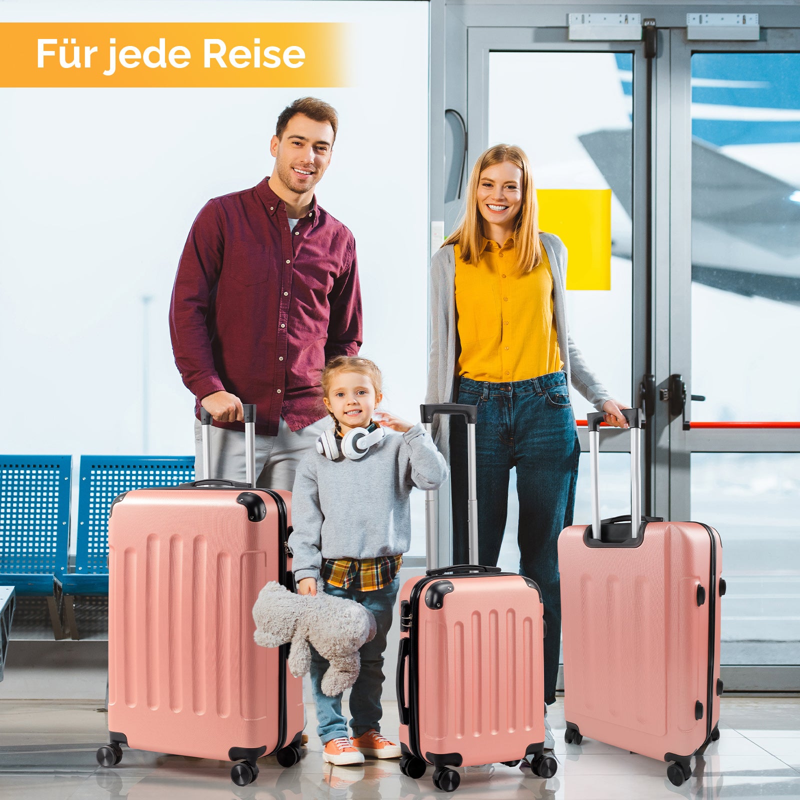 Reisekoffer, Schwarz für Alltag und Camping – Detailansicht 42