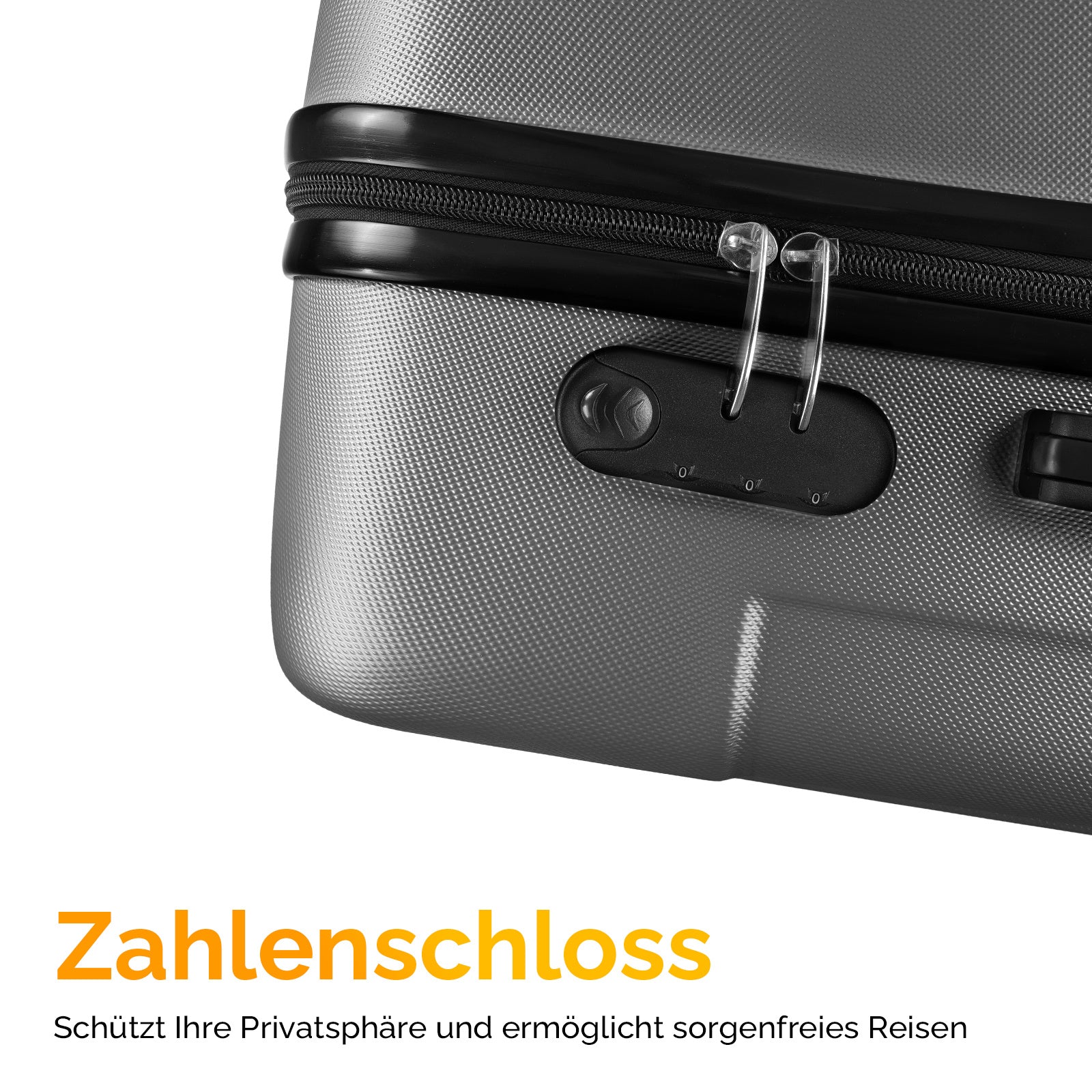 Reisekoffer, Schwarz für Alltag und Camping – Detailansicht 46