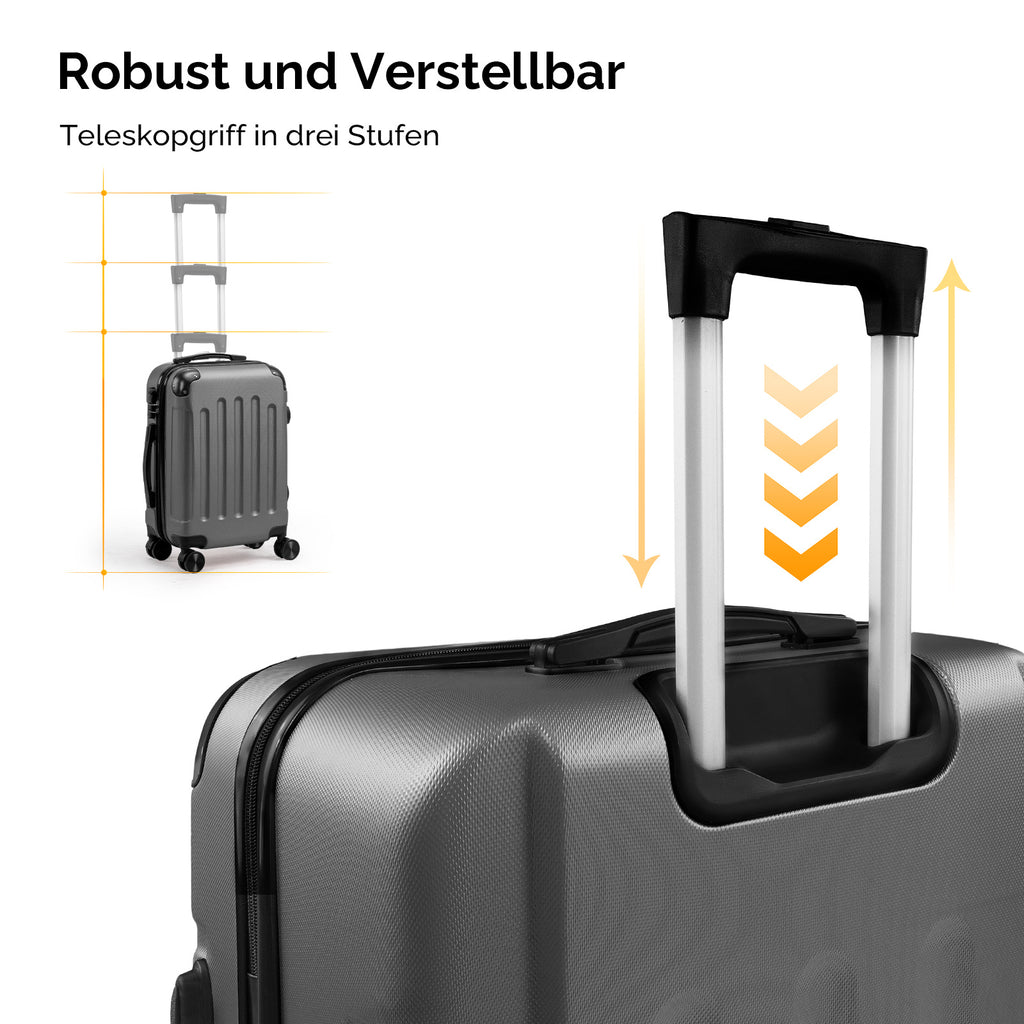 Reisekoffer, Schwarz für Alltag und Camping – Detailansicht 47