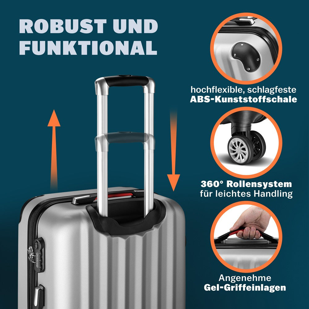 Reisekoffer, Silber für Freizeit und Alltag – Detailansicht 12