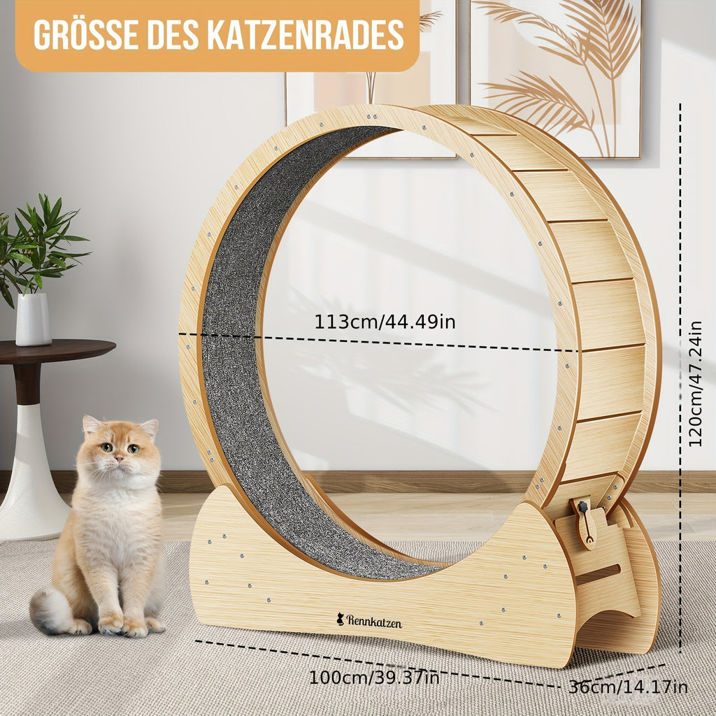 Rennkatzen Katzen Laufrad, Weiß für Haustiere – Detailansicht 10
