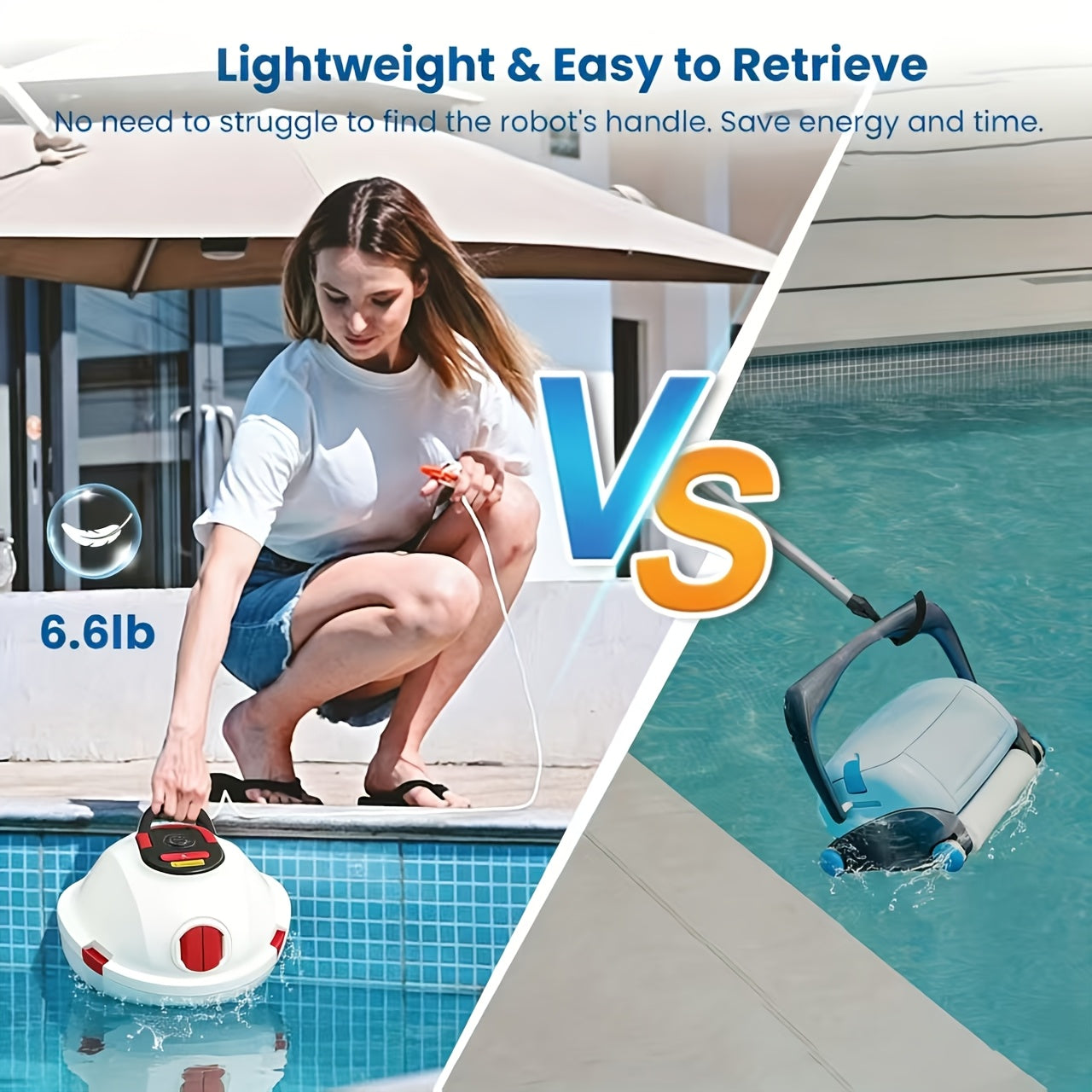 Roboter-Poolreiniger, 4L für Schlafzimmer und Bett – Detailansicht 2