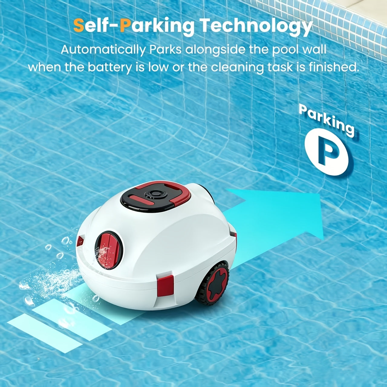 Roboter-Poolreiniger, 4L für Schlafzimmer und Bett – Detailansicht 7