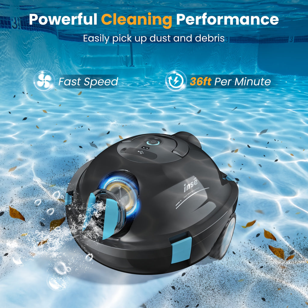 Roboter-Poolreiniger, Blau Schwarz für Bett – Detailansicht 2