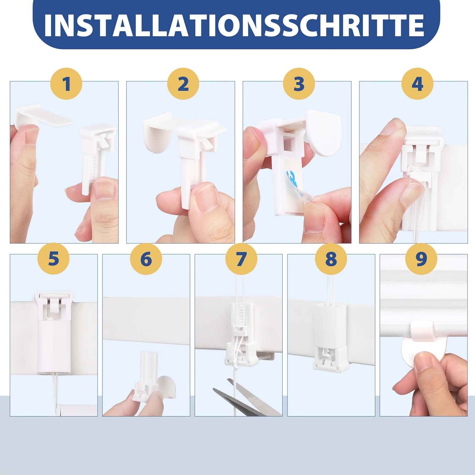 Rollos für Fenster, Weißheißprägung + dunkelgraue Vollschattierung für Fenster und Sichtschutz – Hauptansicht