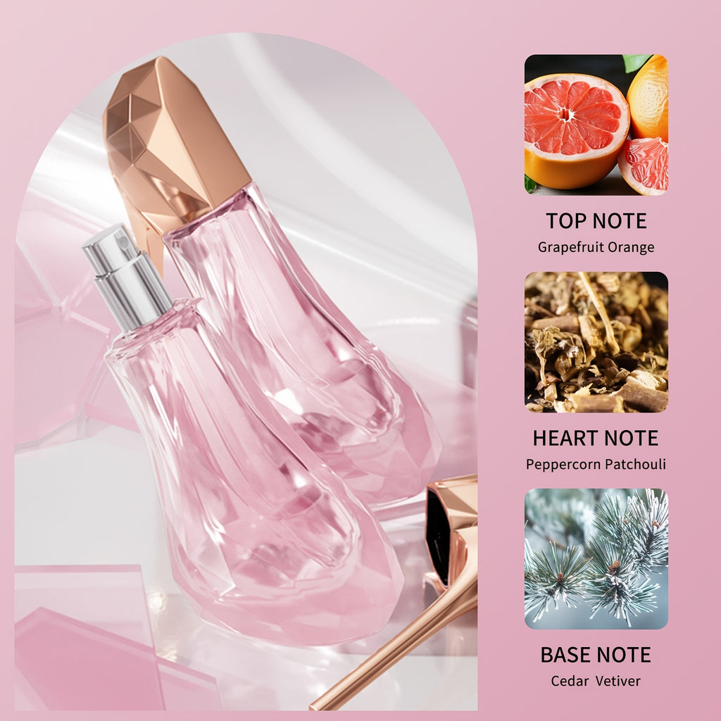 rosa und gelben High-Heel Schuhparfüms, 30 ml für Camping und Reisen – Detailansicht 5