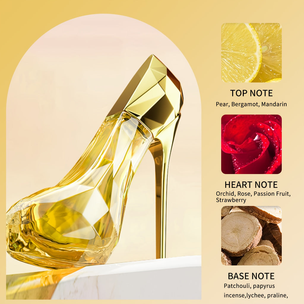 rosa und gelben High-Heel Schuhparfüms, 30 ml für Camping und Reisen – Detailansicht 6