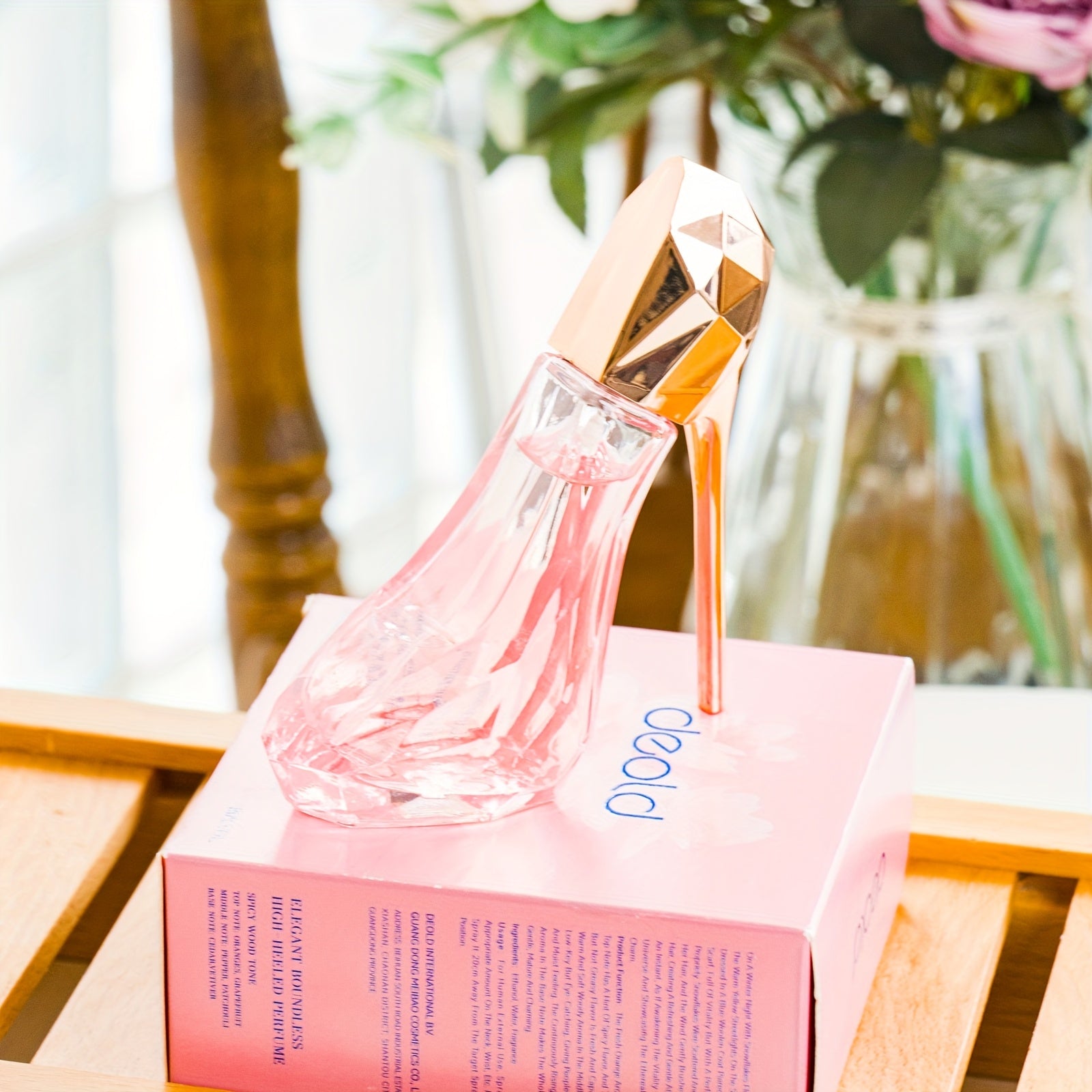 rosa und gelben High-Heel Schuhparfüms, 30 ml für Camping und Reisen – Detailansicht 8