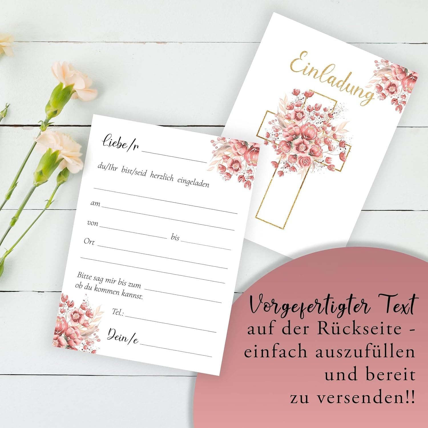 Rosen, Format A6 für Alltag und Zuhause – Detailansicht 10