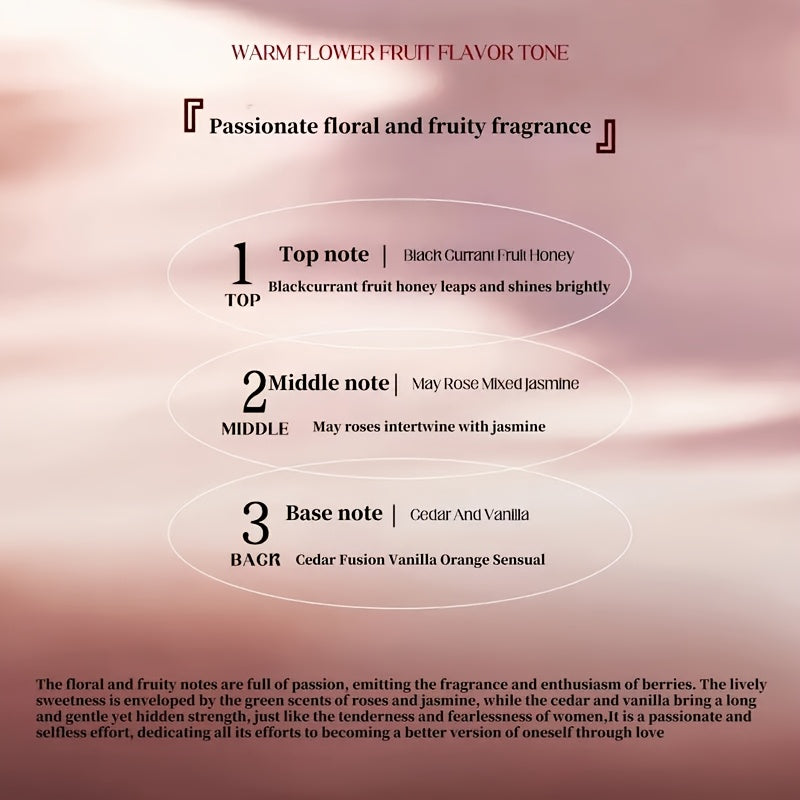 Rotes Kristall Damenparfüm, (80% Liter) Formaldehydfreies Alkoholparfüm für Pflege zu Hause und Alltag – Detailansicht 6