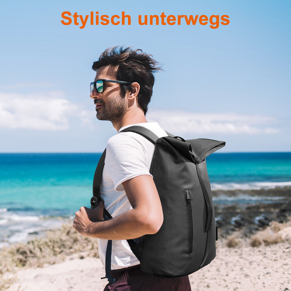 Rucksack, 25L für Alltag und Schule – Detailansicht 20