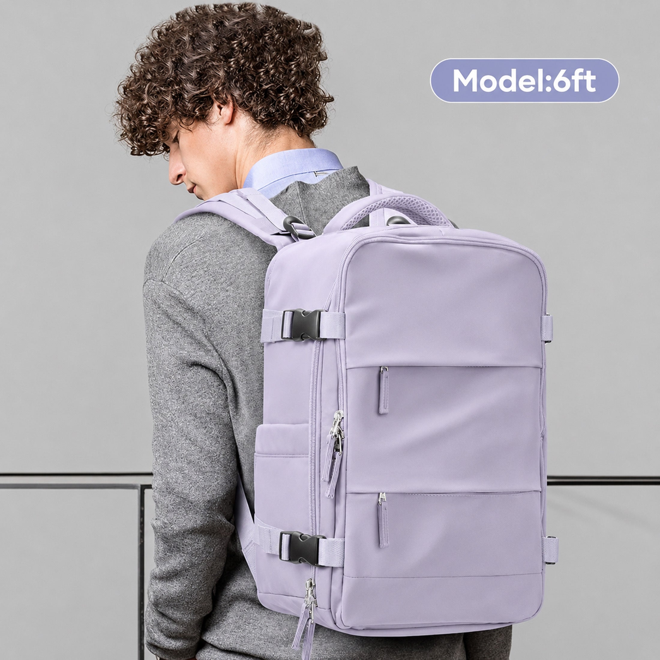 Rucksack, 40×20×25 cm für Alltag und Schule – Detailansicht 7