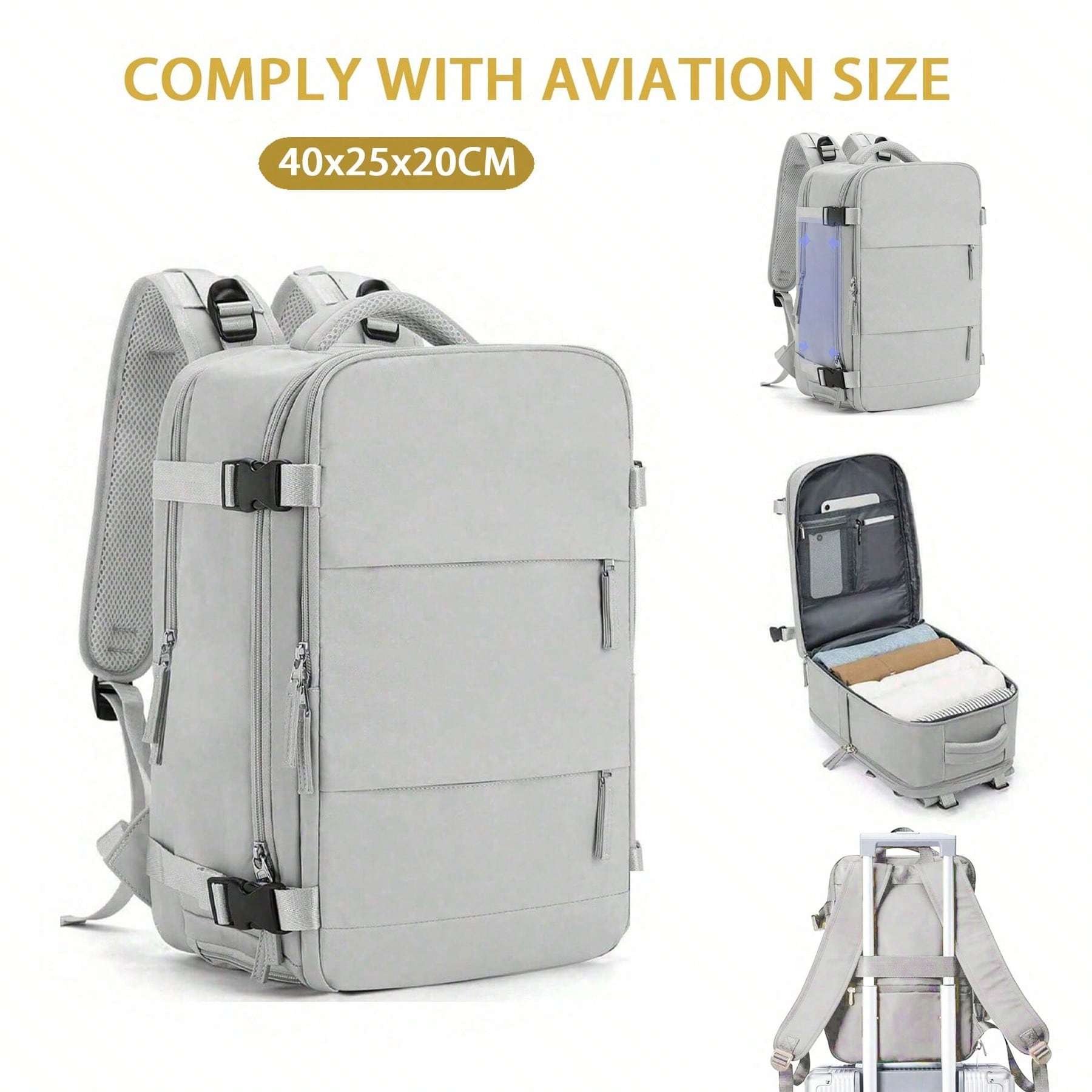 Rucksack, 40×20×25 cm für Alltag und Schule – Detailansicht 9