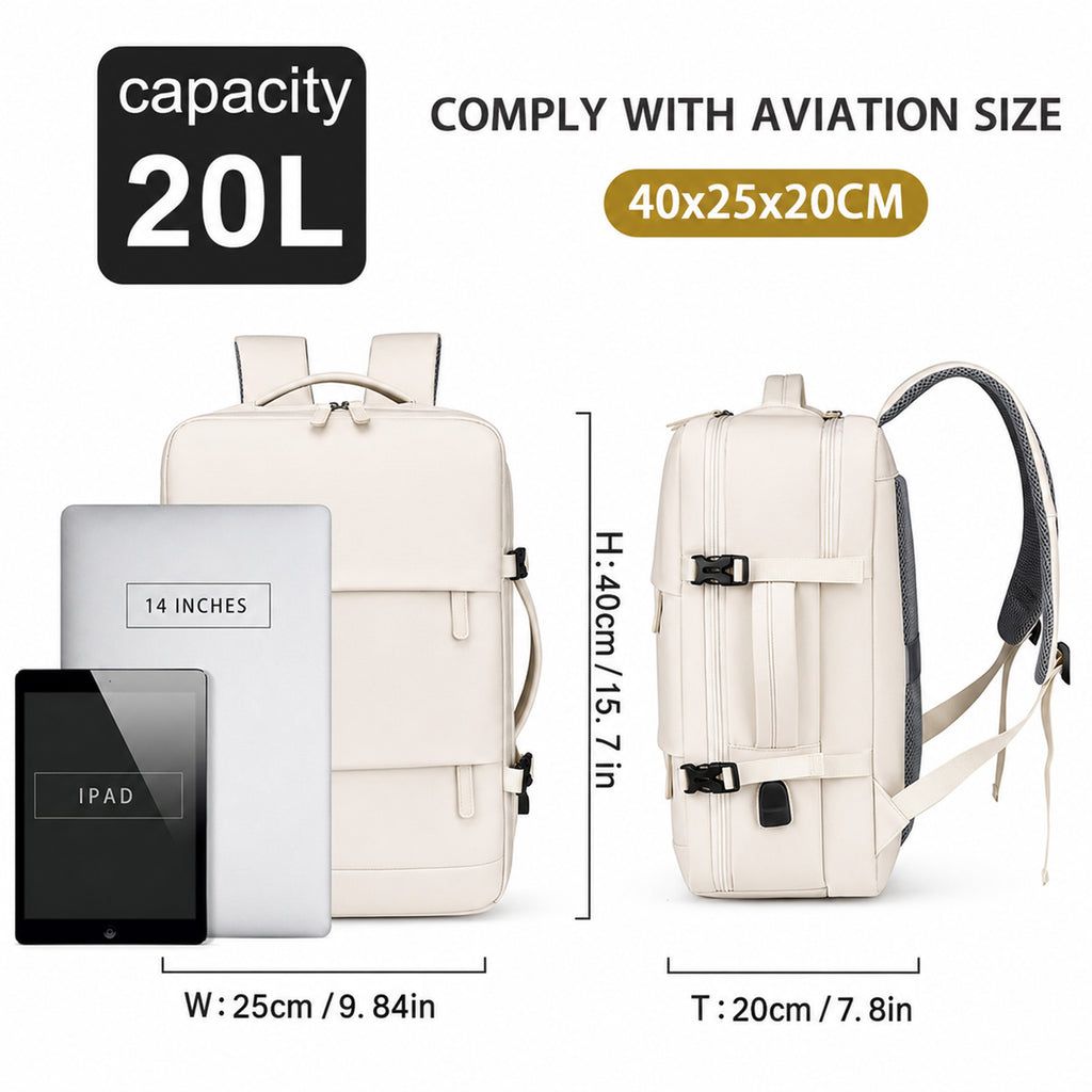 Rucksack, 40×20×25 cm für Alltag und Schule – Detailansicht 17