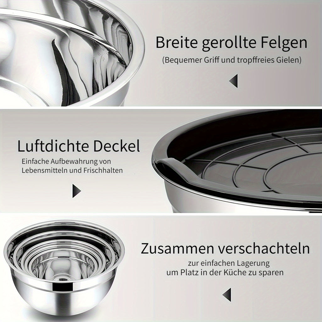 Rührschüssel-Set, 5L für Essbereich und Küche – Detailansicht 3