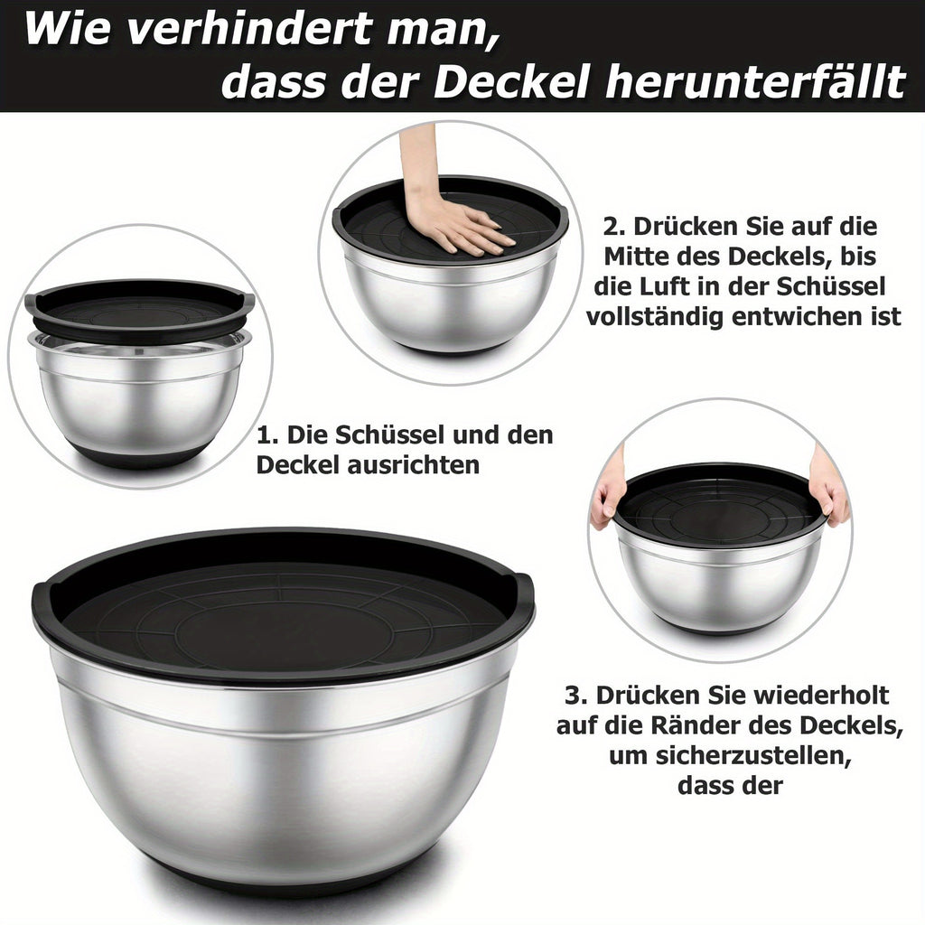 Rührschüssel-Set, 5L für Essbereich und Küche – Detailansicht 5