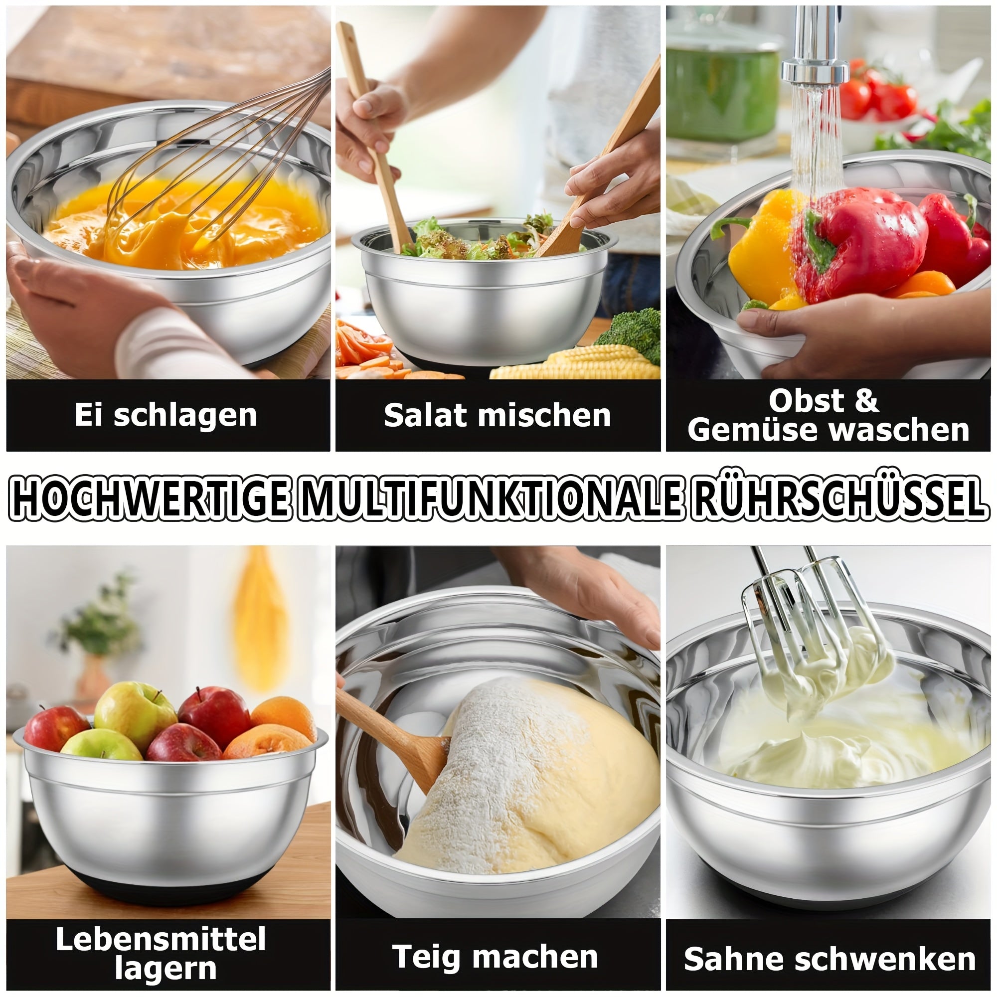 Rührschüssel-Set, 5L für Essbereich und Küche – Detailansicht 17