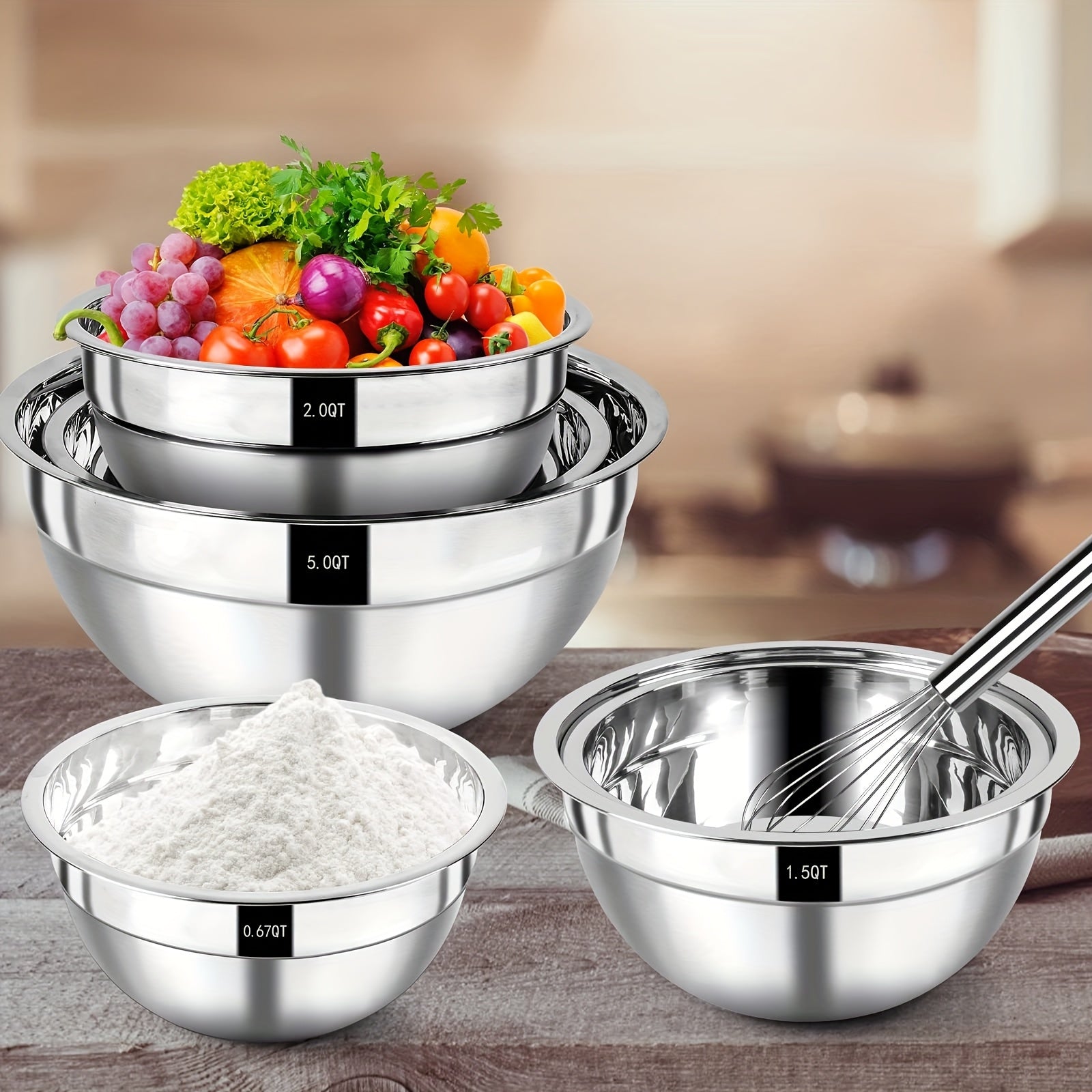Rührschüssel-Set, 5L für Essbereich und Küche – Detailansicht 19