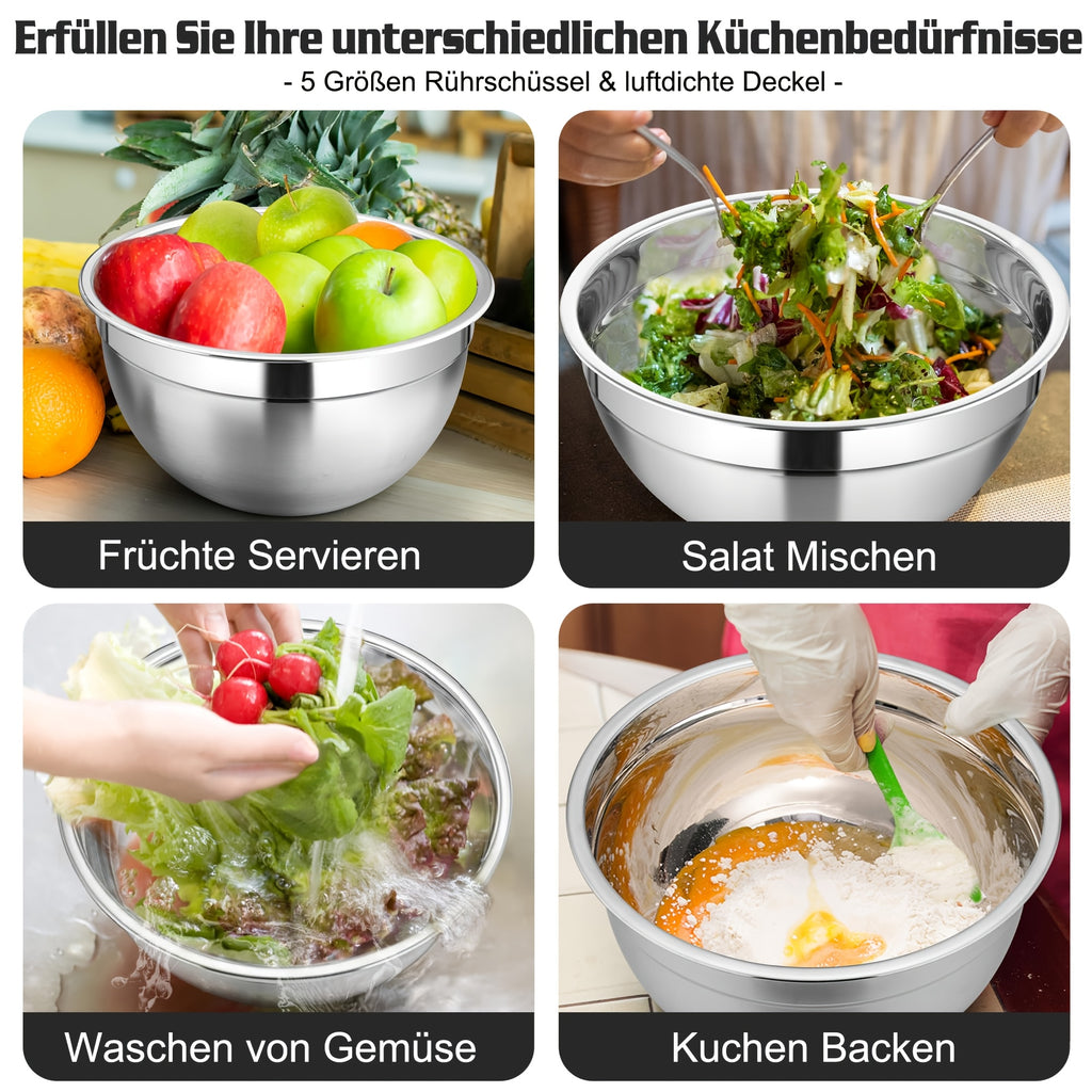 Rührschüssel-Set, 5L für Essbereich und Küche – Detailansicht 20
