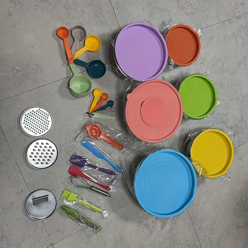 Rührschüssel-Set, Bunt für Küche – Detailansicht 3