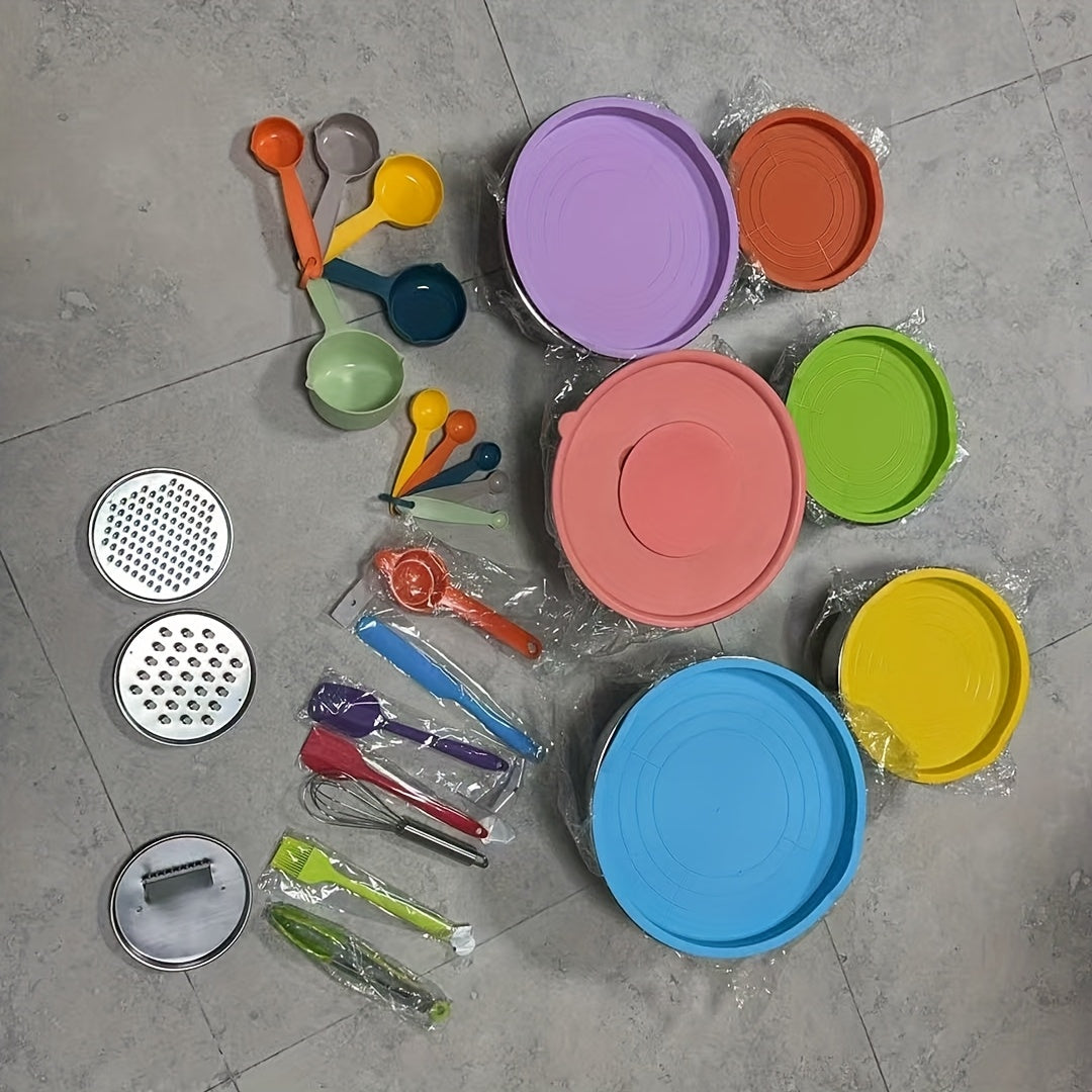 Rührschüssel-Set, Bunt für Küche – Detailansicht 3