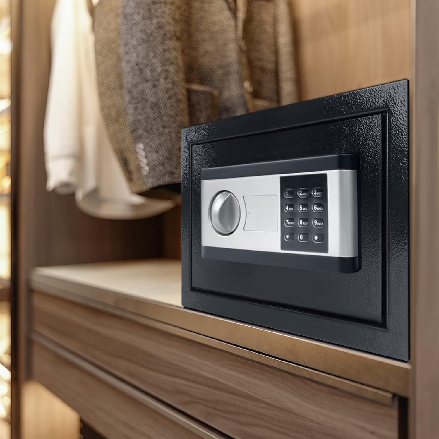 Safes & Tresore, 12L/22L/34L Hochwertiger Ganzstahl-Heim- & Bürosafe für Büro – Detailansicht 7