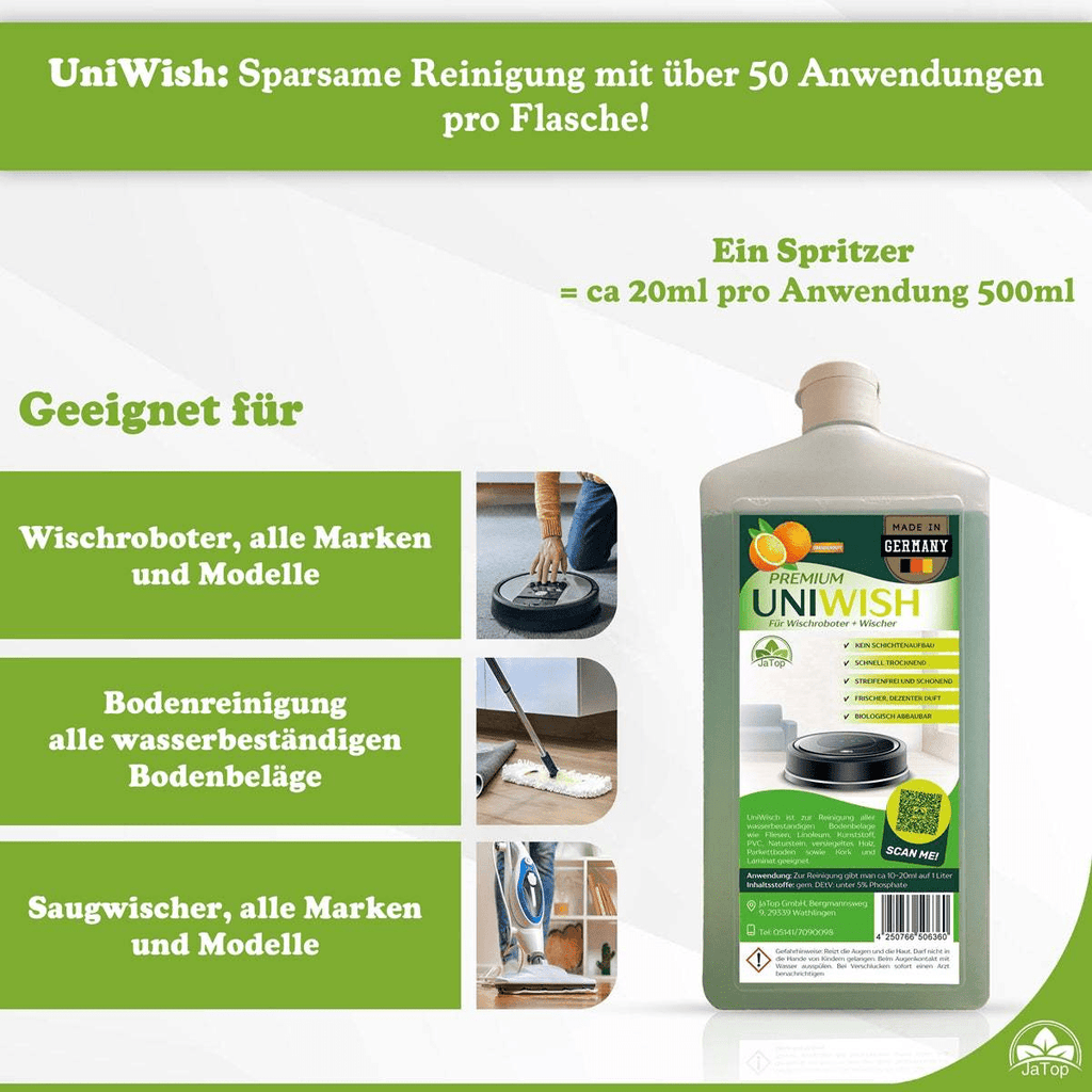Saug- und Wischroboter, 0,75L für Haushaltsreinigung und Küche – Detailansicht 4