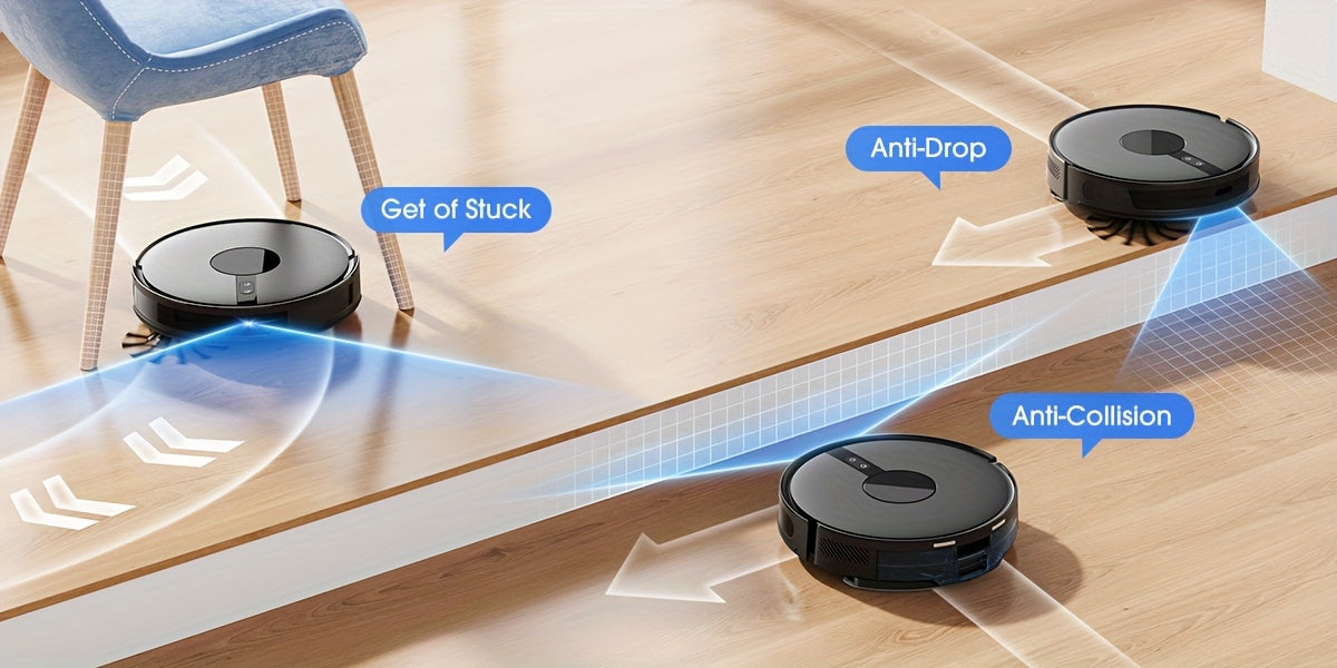 Saug- und Wischroboter, 9,98 cm für Haushaltsreinigung und Küche – Detailansicht 21