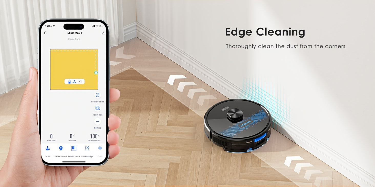 Saug- und Wischroboter, Lubluelu SL60 Plus+ Roboterstaubsauger für Haushaltsreinigung und Küche – Detailansicht 3