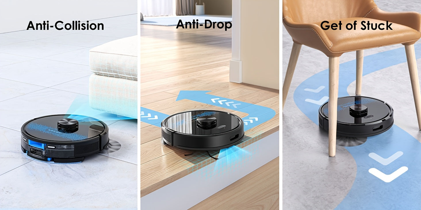 Saug- und Wischroboter, Lubluelu SL60 Plus+ Roboterstaubsauger für Haushaltsreinigung und Küche – Detailansicht 18