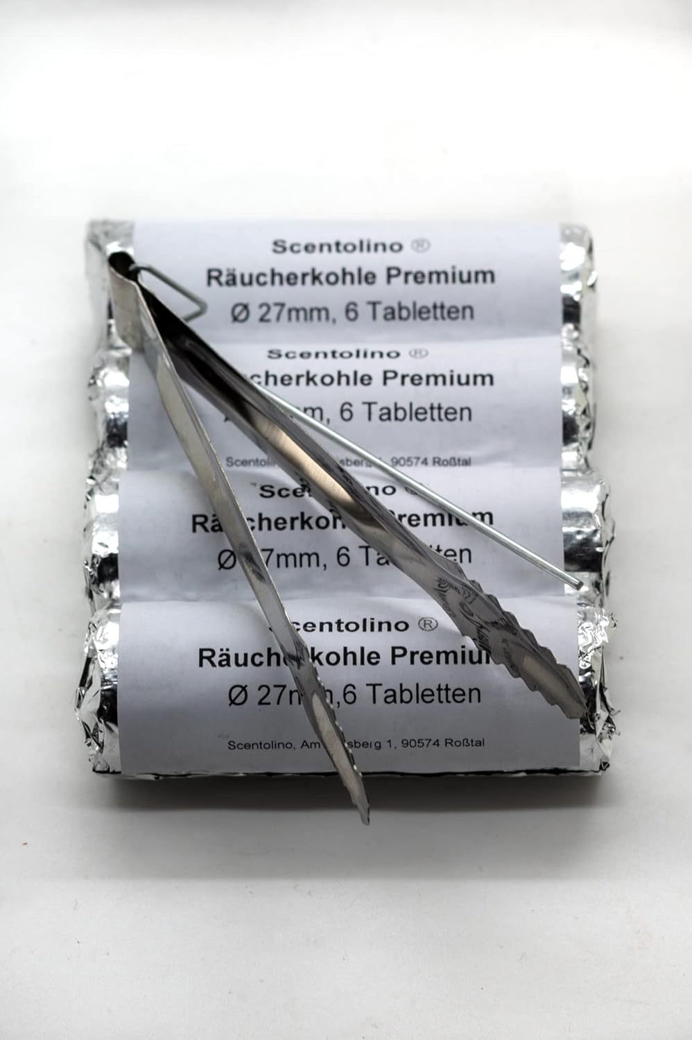 Scentolino Räucherkohle Holzkohletabletten Premium, mit 4 Rollen für Alltag und Zuhause – Detailansicht 4