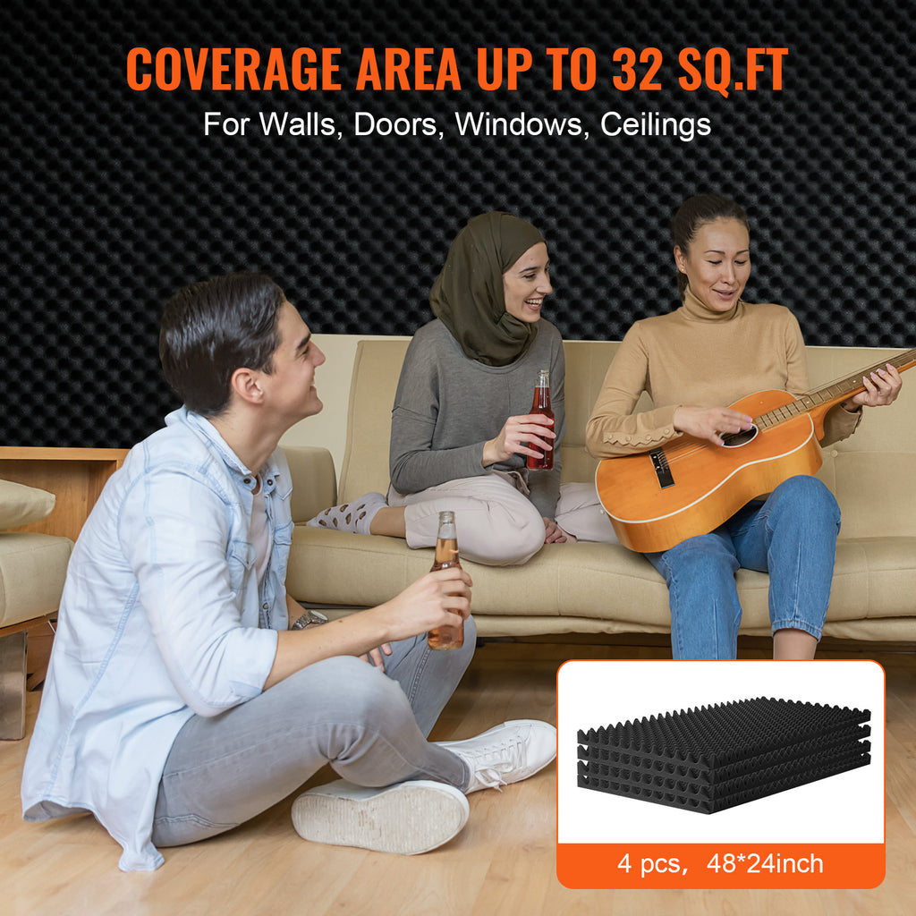 Schallschaumplatten 4er-Pack, 4 Stk. für Studio-Wand und -Decke – Detailansicht 7