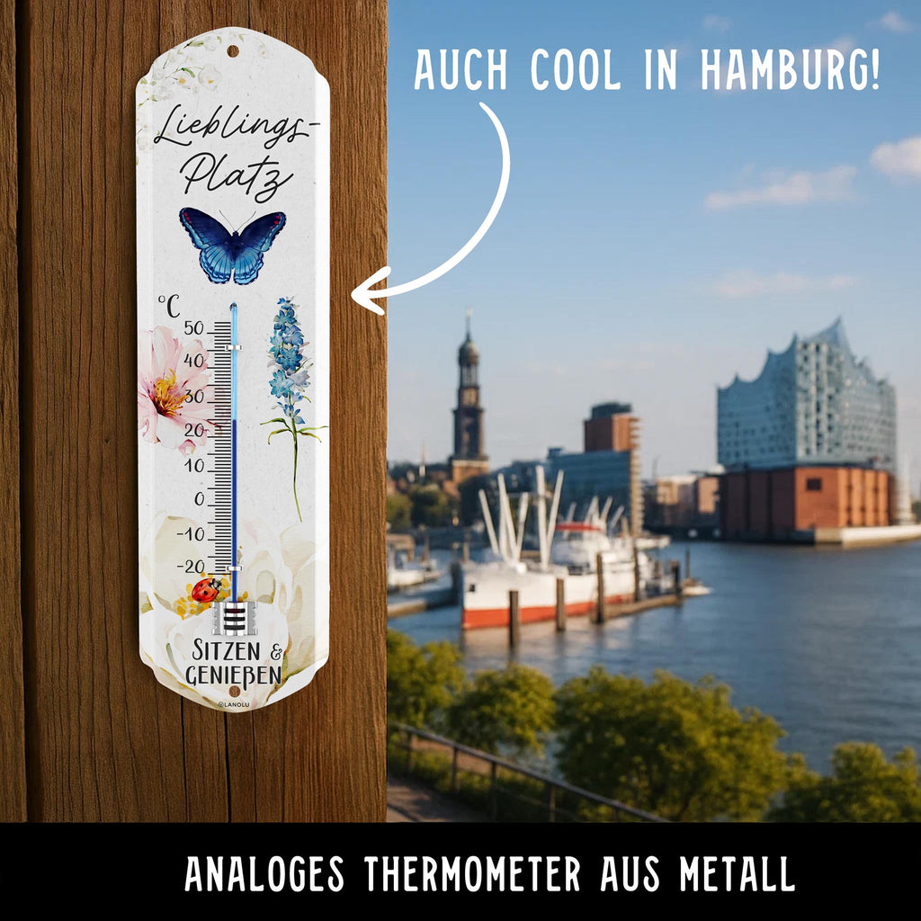 Schild Garten außen, Metall für Garten und Terrasse – Detailansicht 5