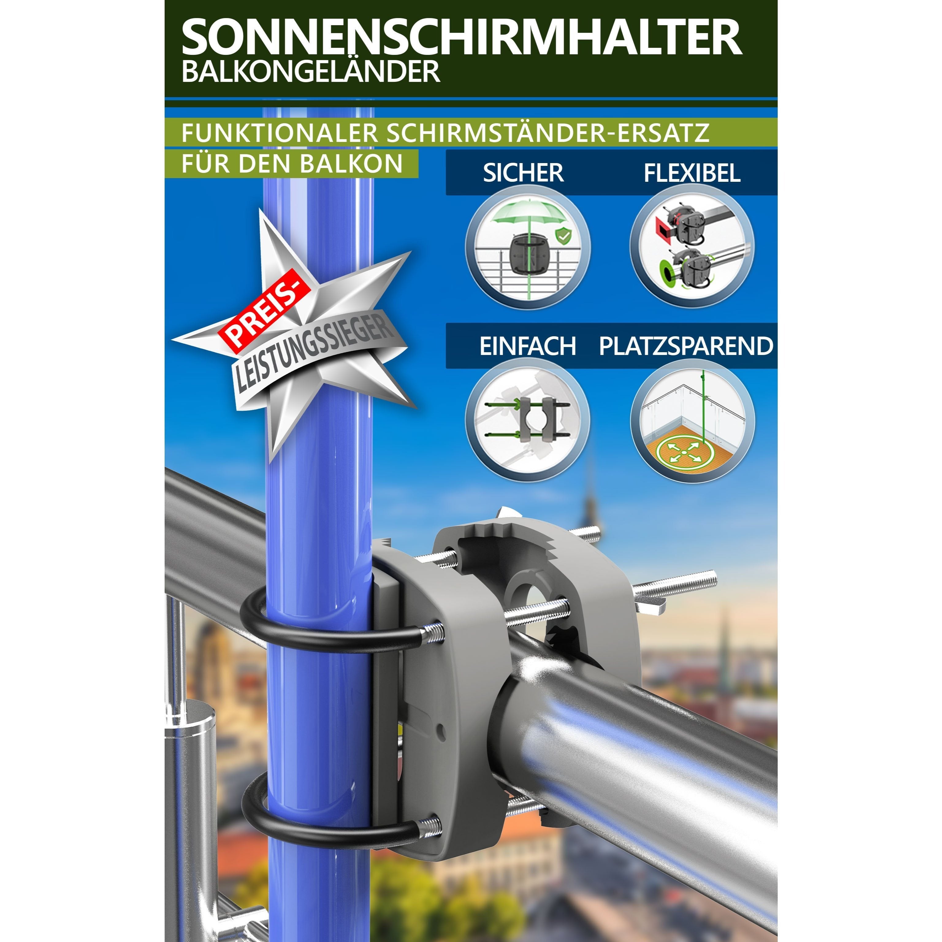 Schirmständer, Anthrazit für Eingangsbereich und Zuhause – Detailansicht 2