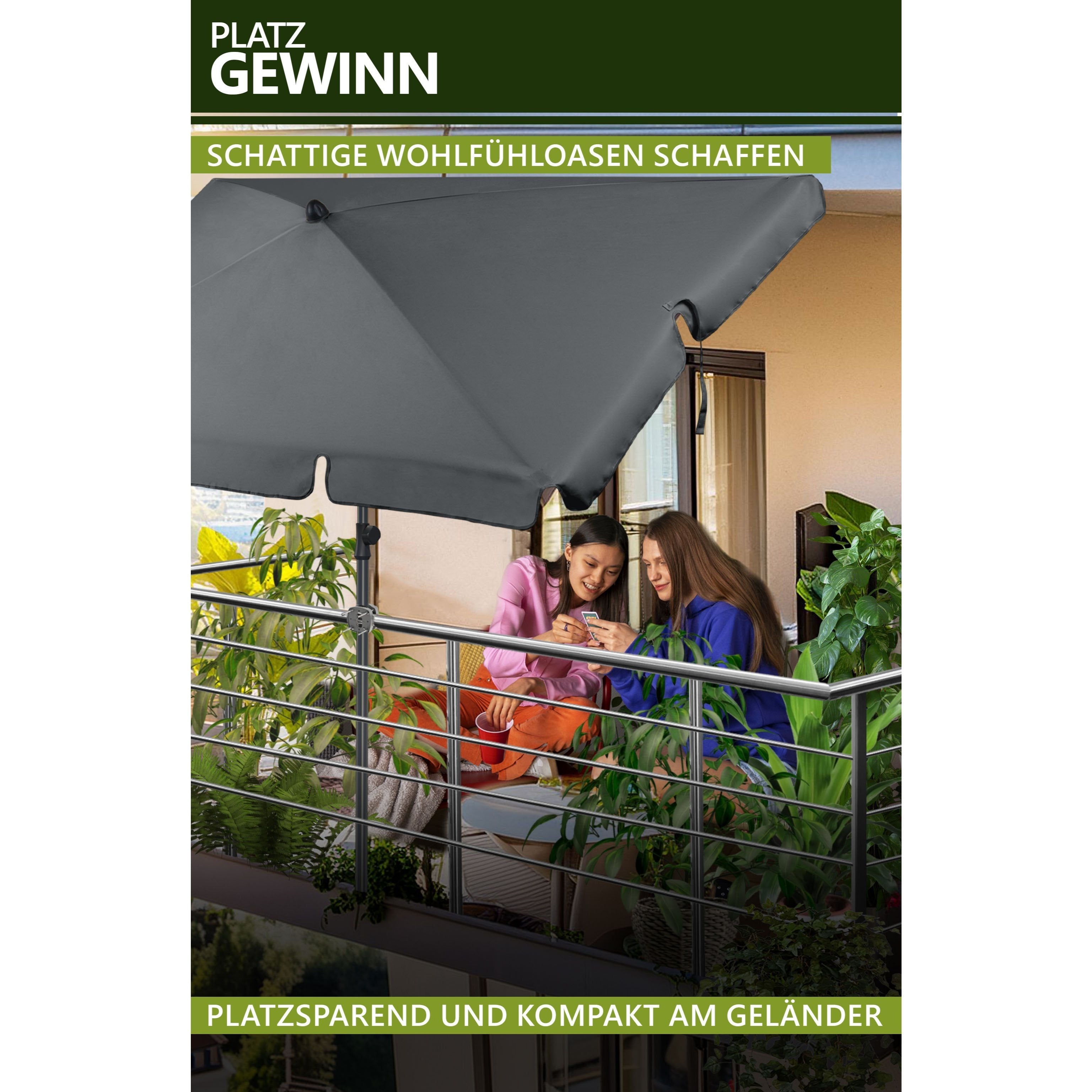 Schirmständer, Anthrazit für Eingangsbereich und Zuhause – Detailansicht 5