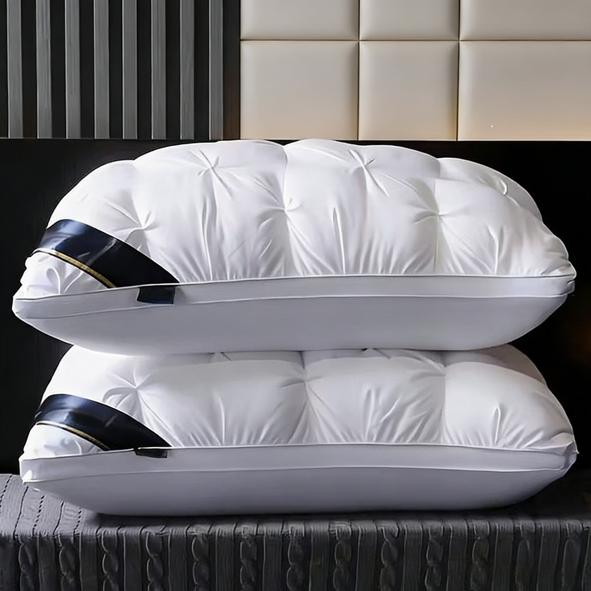 Schlafkissen, 2 Stück für Schlafzimmer und Bett – Detailansicht 9